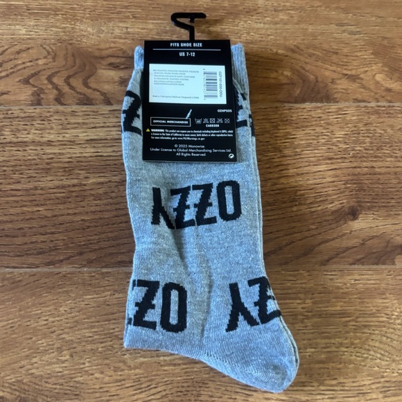 Classic Rock: Ozzy Osbourne “Ozzy” casual crew socks - Picture 2 of 2